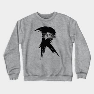 nick name R black Crewneck Sweatshirt